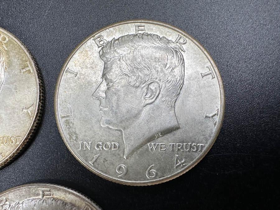 Just Added - (3) 1964 Silver Kennedy Half Dollars [Photo 3]