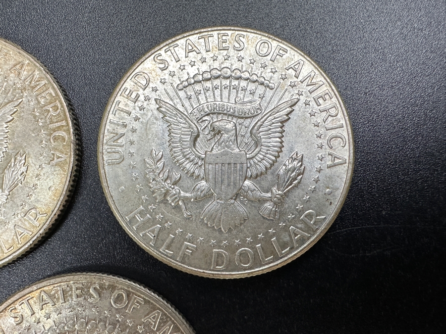 Just Added - (3) 1964 Silver Kennedy Half Dollars [Photo 8]