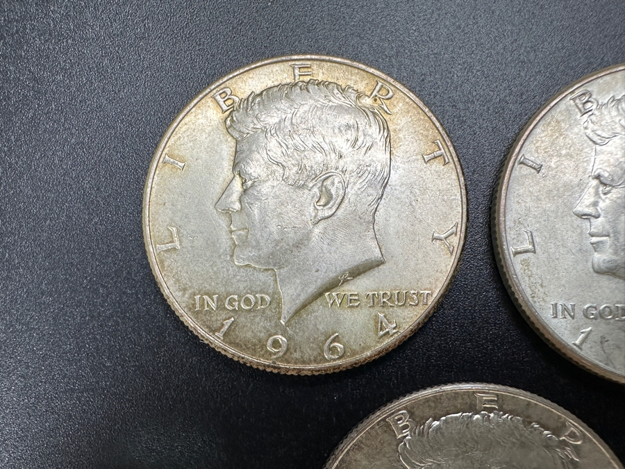 Just Added - (3) 1964 Silver Kennedy Half Dollars [Photo 2]