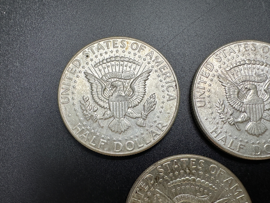 Just Added - (3) 1964 Silver Kennedy Half Dollars [Photo 6]