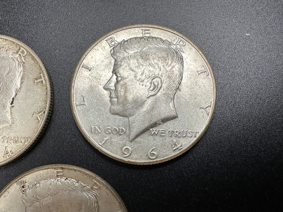 Just Added - (3) 1964 Silver Kennedy Half Dollars [Photo 3]