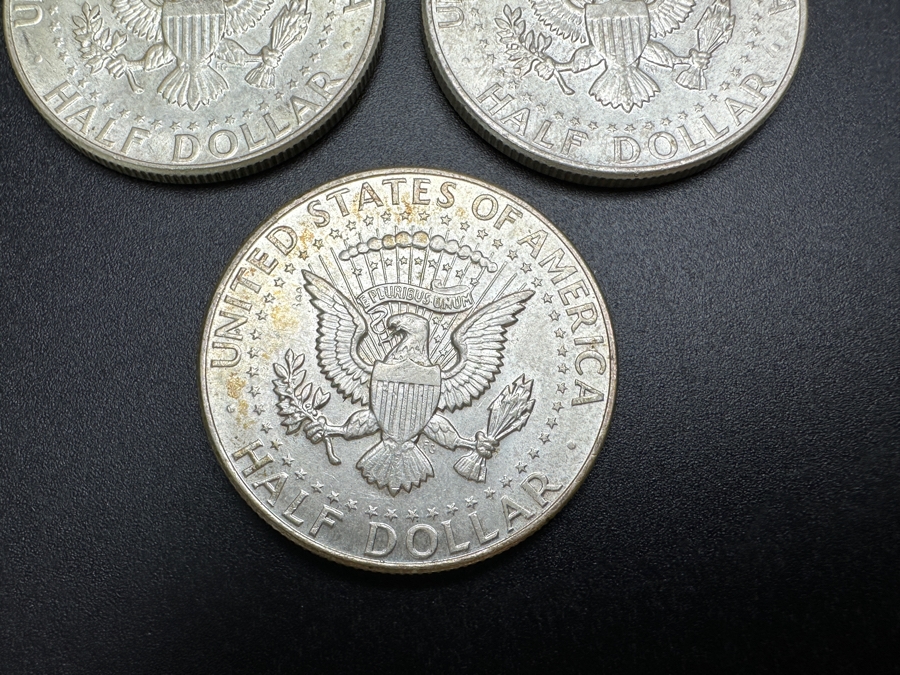 Just Added - (3) 1964 Silver Kennedy Half Dollars [Photo 8]