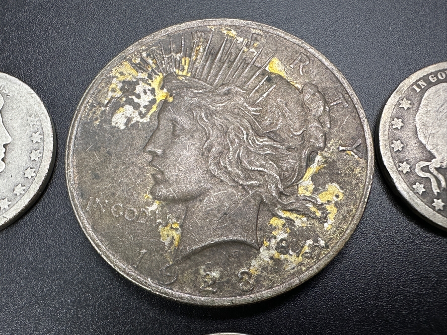 Just Added - (1) 1923 Peace Silver Dollar, (2) 1903 Silver Barber Quarter Dollar & (1) 1908 Silver Barber Quarter Dollar [Photo 2]