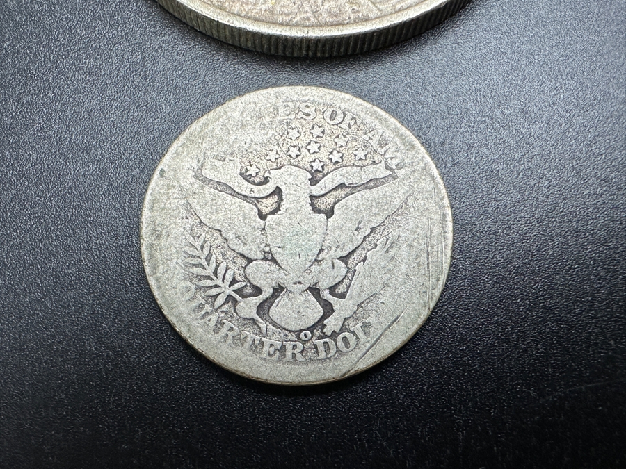 Just Added - (1) 1923 Peace Silver Dollar, (2) 1903 Silver Barber Quarter Dollar & (1) 1908 Silver Barber Quarter Dollar [Photo 11]