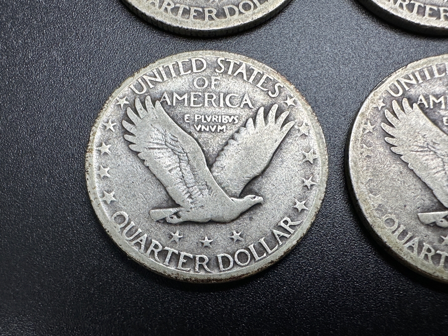 Just Added - (6) Standing Liberty Silver Quarters: (1) 1925, (1) 1926. (1) 1927, (1) 1928, (1) 1929 & (1) 1930 [Photo 12]