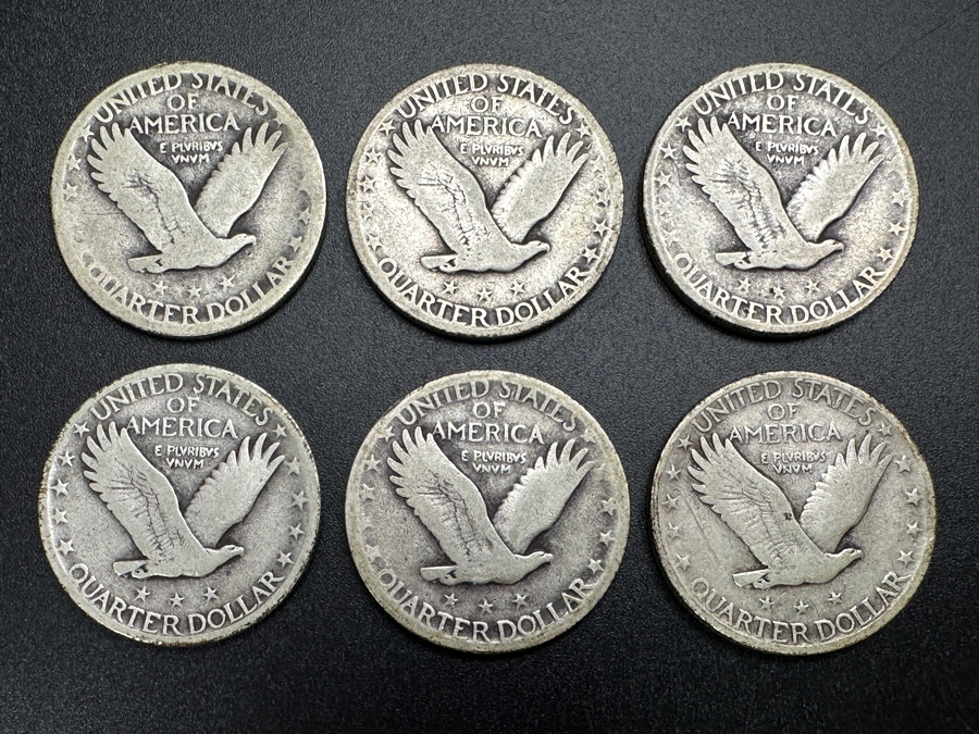Just Added - (6) Standing Liberty Silver Quarters: (1) 1925, (1) 1926. (1) 1927, (1) 1928, (1) 1929 & (1) 1930 [Photo 8]