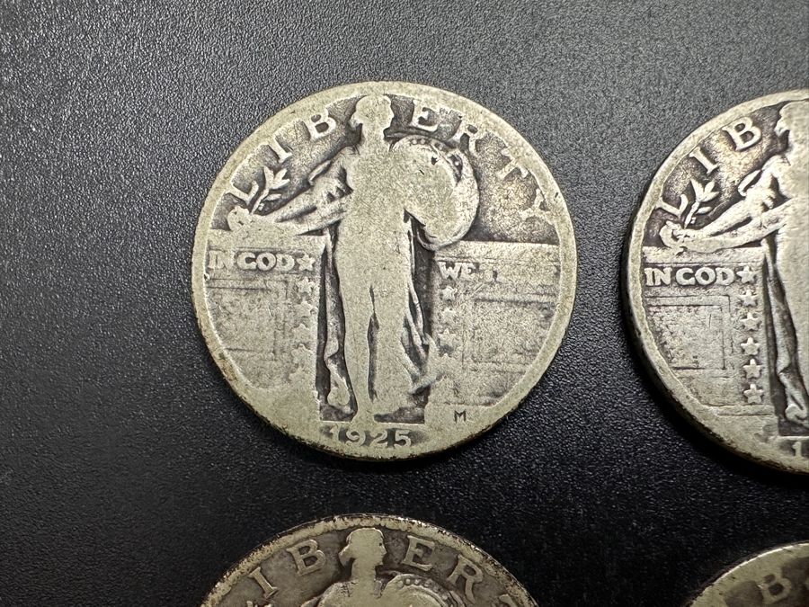 Just Added - (6) Standing Liberty Silver Quarters: (1) 1925, (1) 1926. (1) 1927, (1) 1928, (1) 1929 & (1) 1930 [Photo 2]