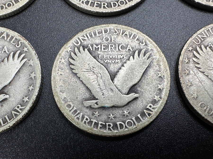 Just Added - (6) Standing Liberty Silver Quarters: (1) 1925, (1) 1926. (1) 1927, (1) 1928, (1) 1929 & (1) 1930 [Photo 13]