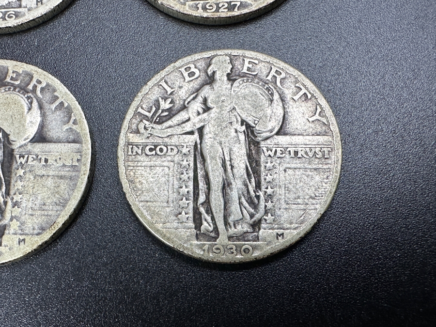 Just Added - (6) Standing Liberty Silver Quarters: (1) 1925, (1) 1926. (1) 1927, (1) 1928, (1) 1929 & (1) 1930 [Photo 7]