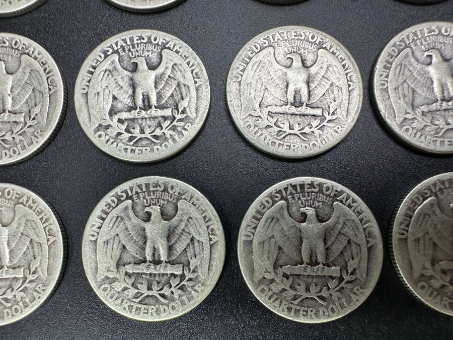 Just Added - (20) Silver Washington Quarters: (3) 1934, (3) 1935, (4) 1936, (2) 1937, (1) 1938, (1) 1939, (1) 1940, (1) 1942, (1) 1945, (2) 1946 & (1) 1952 [Photo 13]