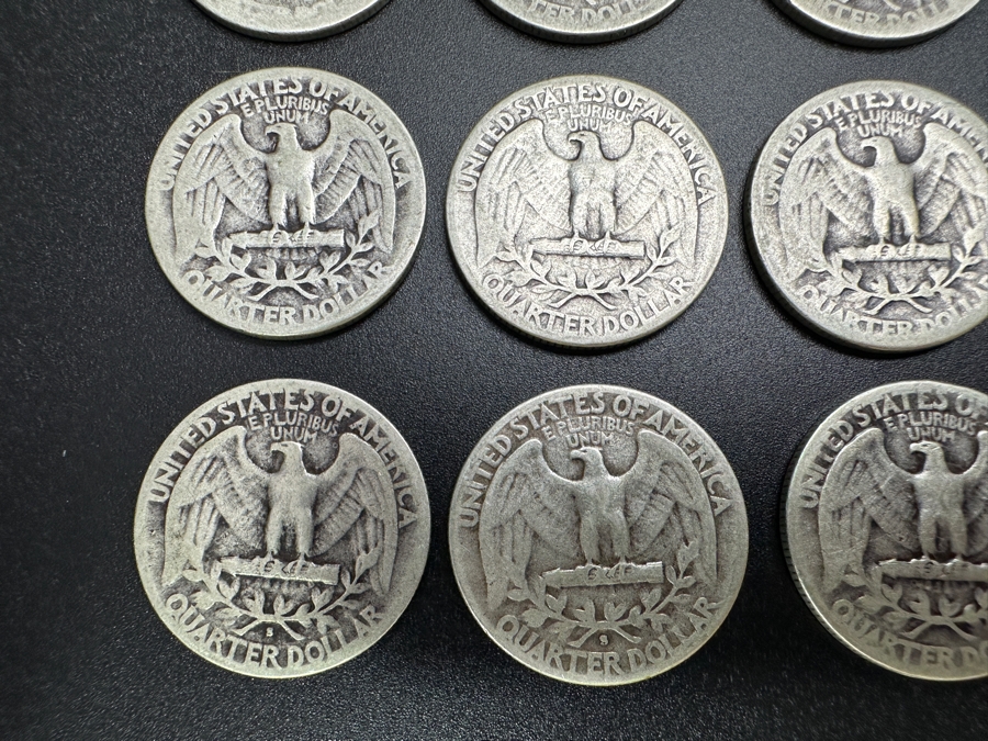 Just Added - (20) Silver Washington Quarters: (3) 1934, (3) 1935, (4) 1936, (2) 1937, (1) 1938, (1) 1939, (1) 1940, (1) 1942, (1) 1945, (2) 1946 & (1) 1952 [Photo 12]