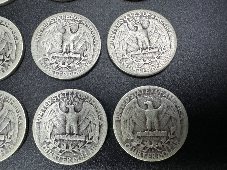 Just Added - (20) Silver Washington Quarters: (3) 1934, (3) 1935, (4) 1936, (2) 1937, (1) 1938, (1) 1939, (1) 1940, (1) 1942, (1) 1945, (2) 1946 & (1) 1952 [Photo 14]