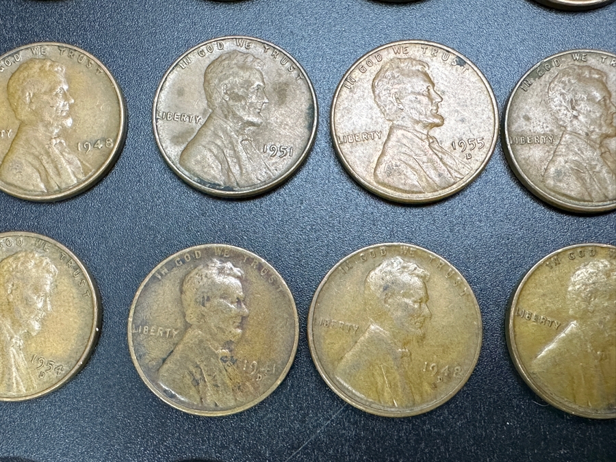 Just Added - Collection Of Wheat Cents Pennies From Various Years 1917 - 1958 [Photo 7]