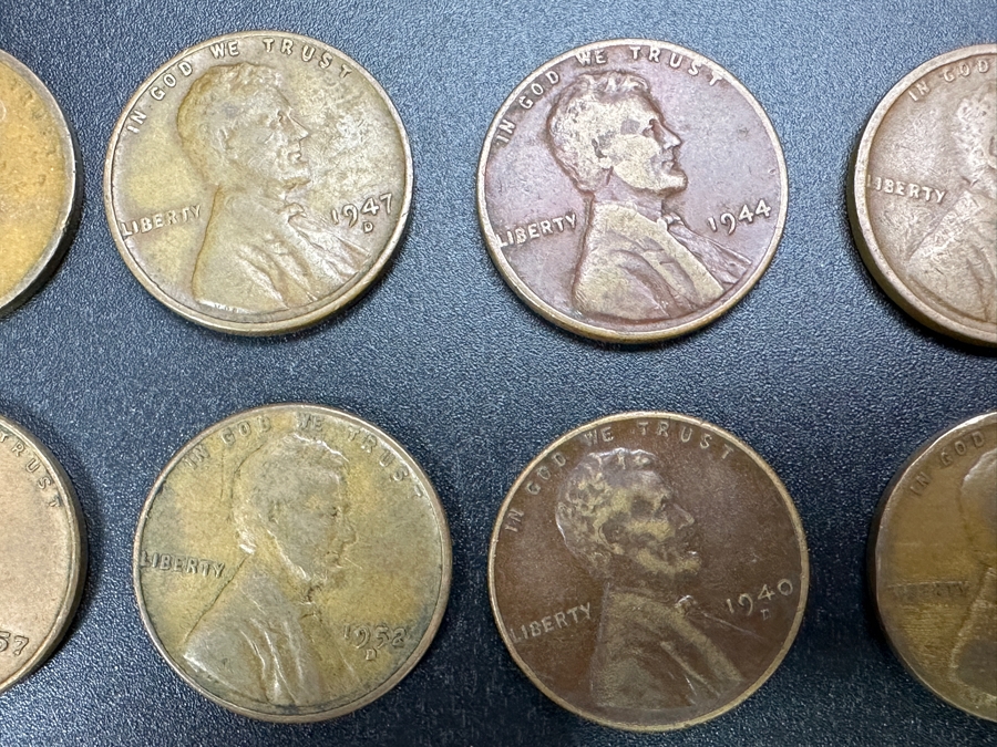 Just Added - Collection Of Wheat Cents Pennies From Various Years 1917 - 1958 [Photo 3]