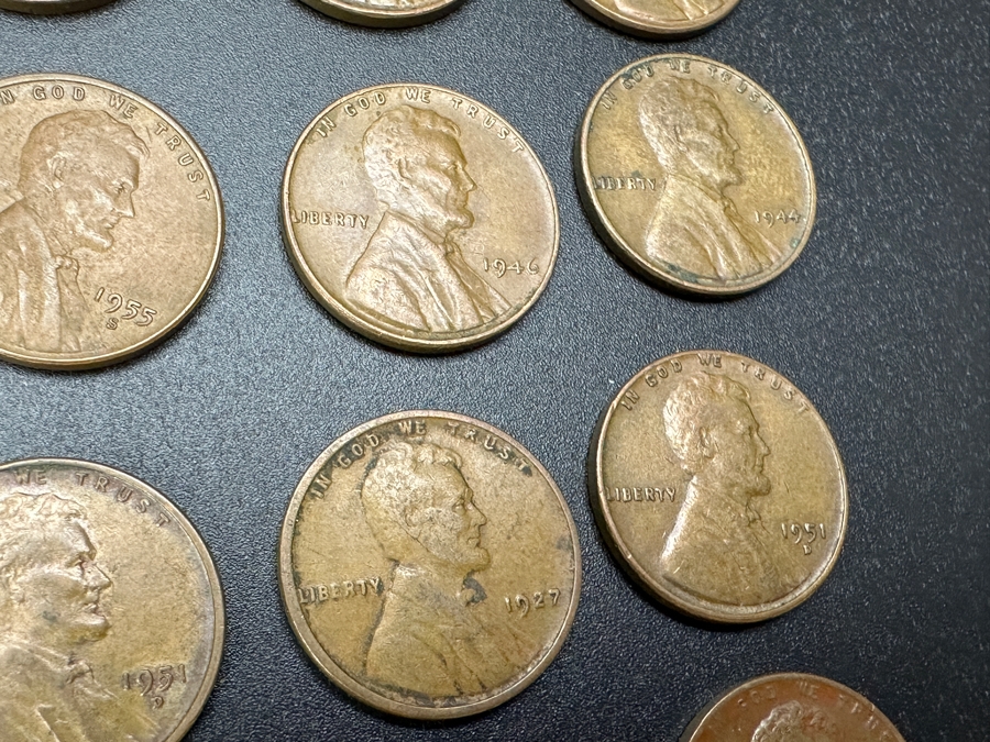 Just Added - Collection Of Wheat Cents Pennies From Various Years 1917 - 1958 [Photo 9]