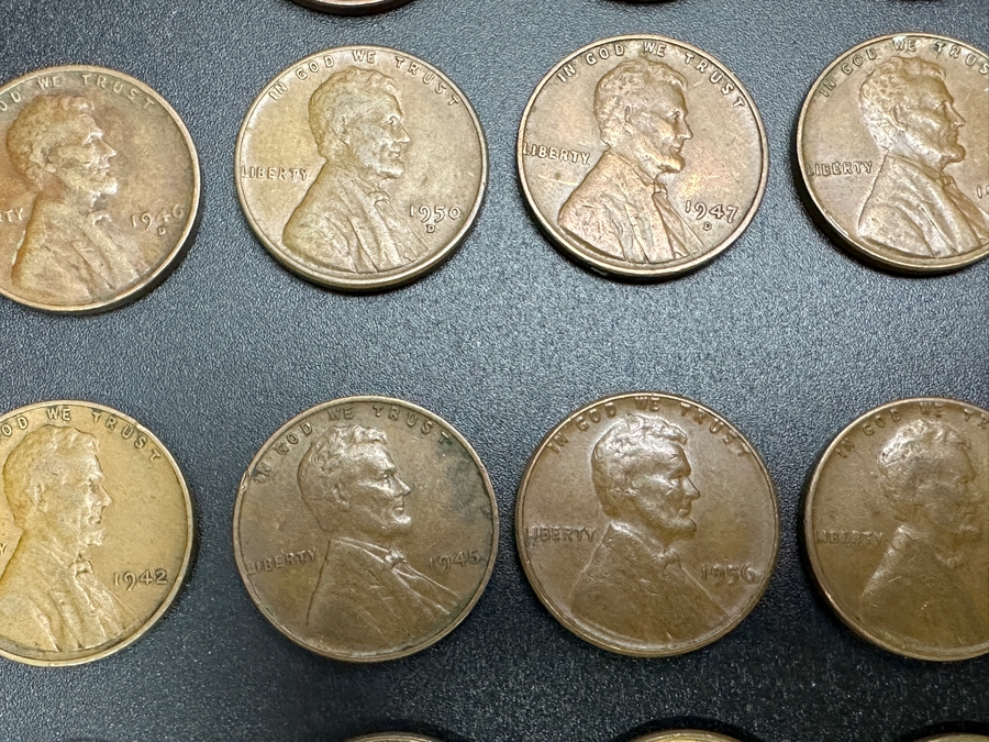 Just Added - Collection Of Wheat Cents Pennies From Various Years 1917 - 1958 [Photo 11]