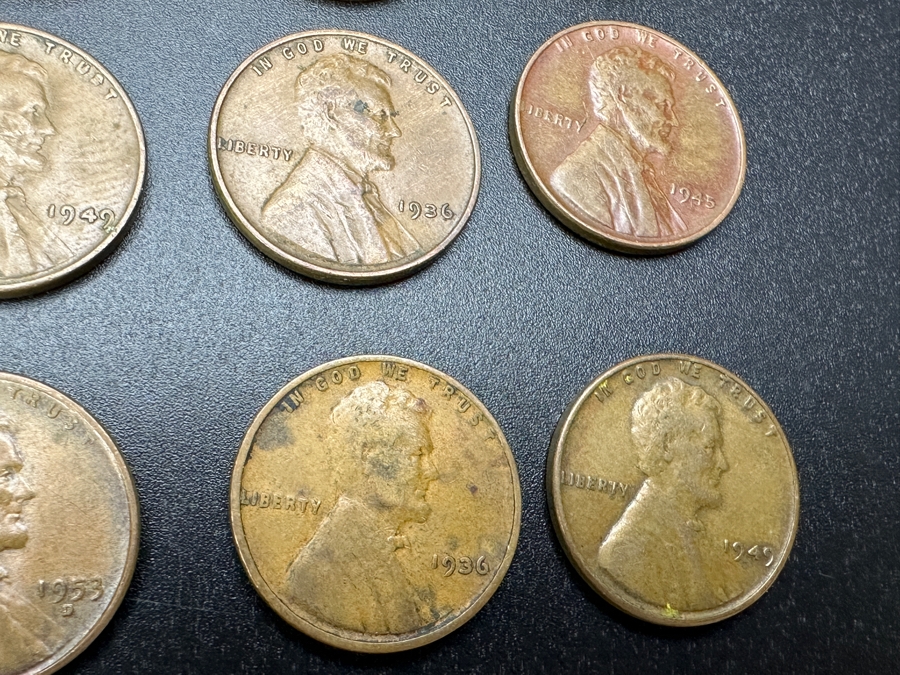 Just Added - Collection Of Wheat Cents Pennies From Various Years 1917 - 1958 [Photo 5]
