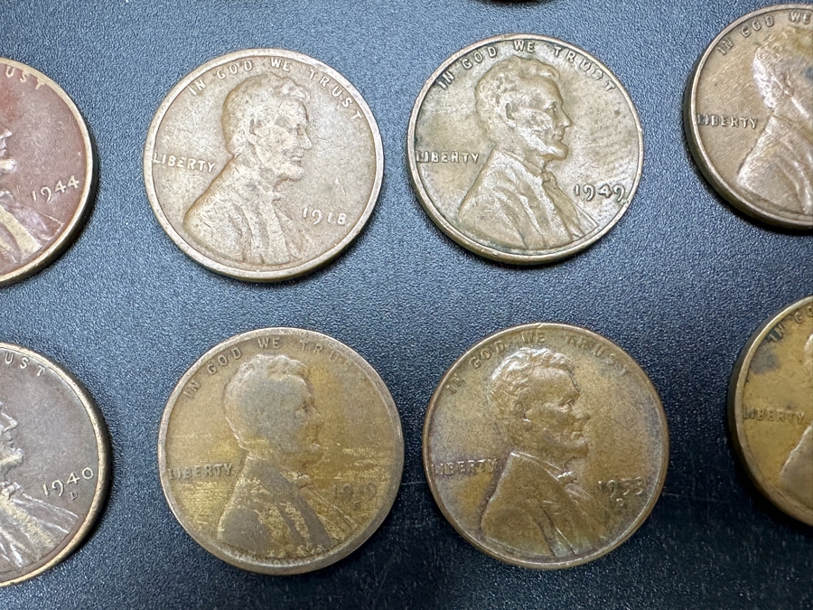 Just Added - Collection Of Wheat Cents Pennies From Various Years 1917 - 1958 [Photo 4]