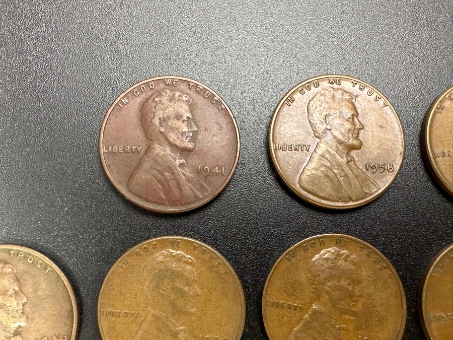 Just Added - Collection Of Wheat Cents Pennies From Various Years 1917 - 1958 [Photo 14]