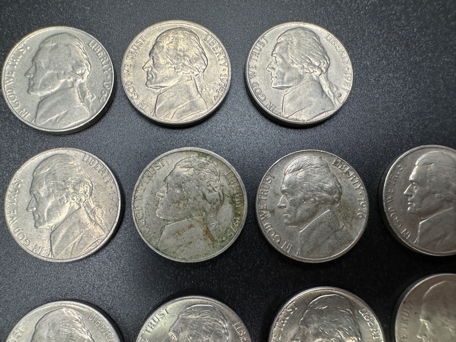 Just Added - (40) Jefferson Nickels From Various Years [Photo 12]
