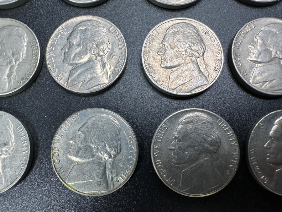 Just Added - (40) Jefferson Nickels From Various Years [Photo 3]