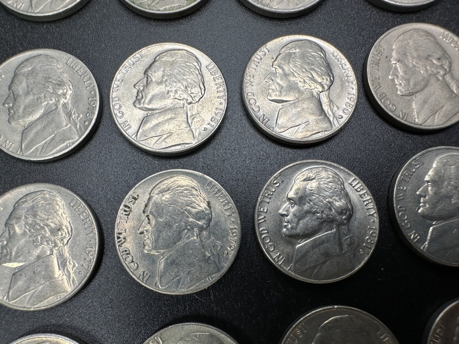 Just Added - (40) Jefferson Nickels From Various Years [Photo 8]