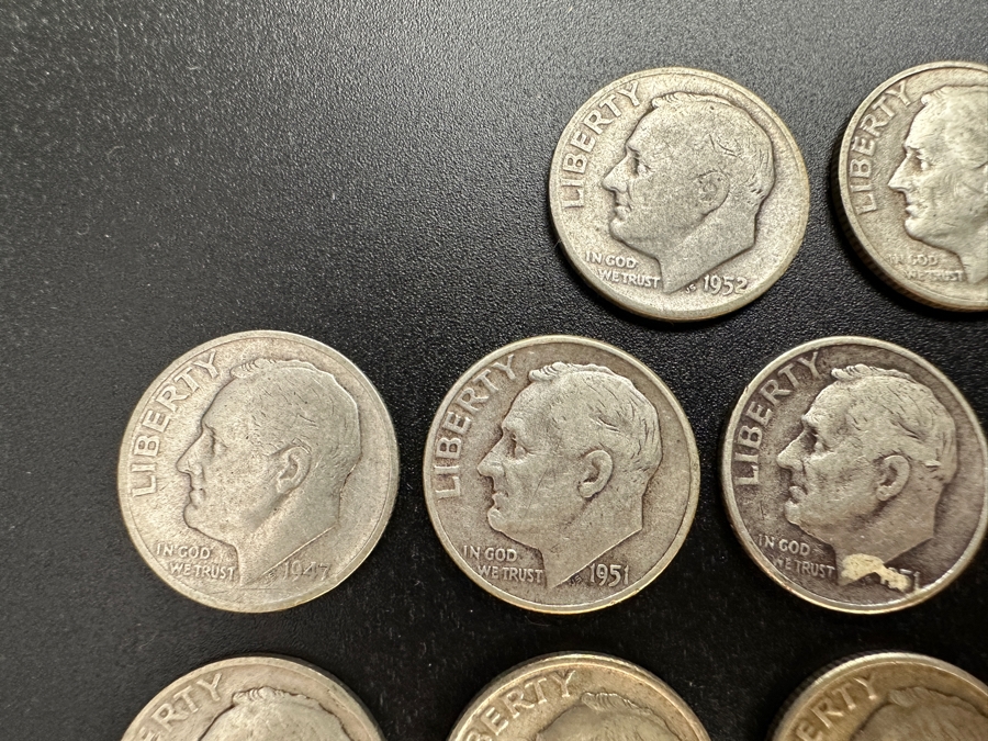 Just Added - (17) Roosevelt Silver Dimes From Various Years [Photo 5]