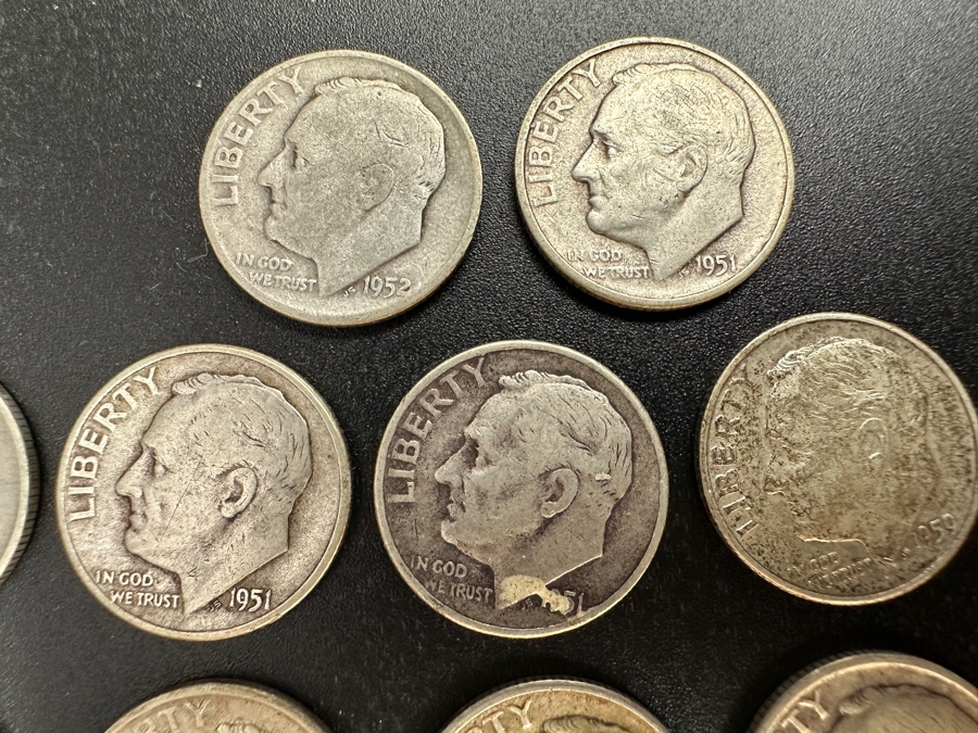 Just Added - (17) Roosevelt Silver Dimes From Various Years [Photo 6]