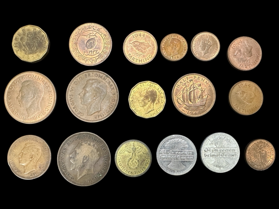 Just Added - (17) Various Foreign Coins