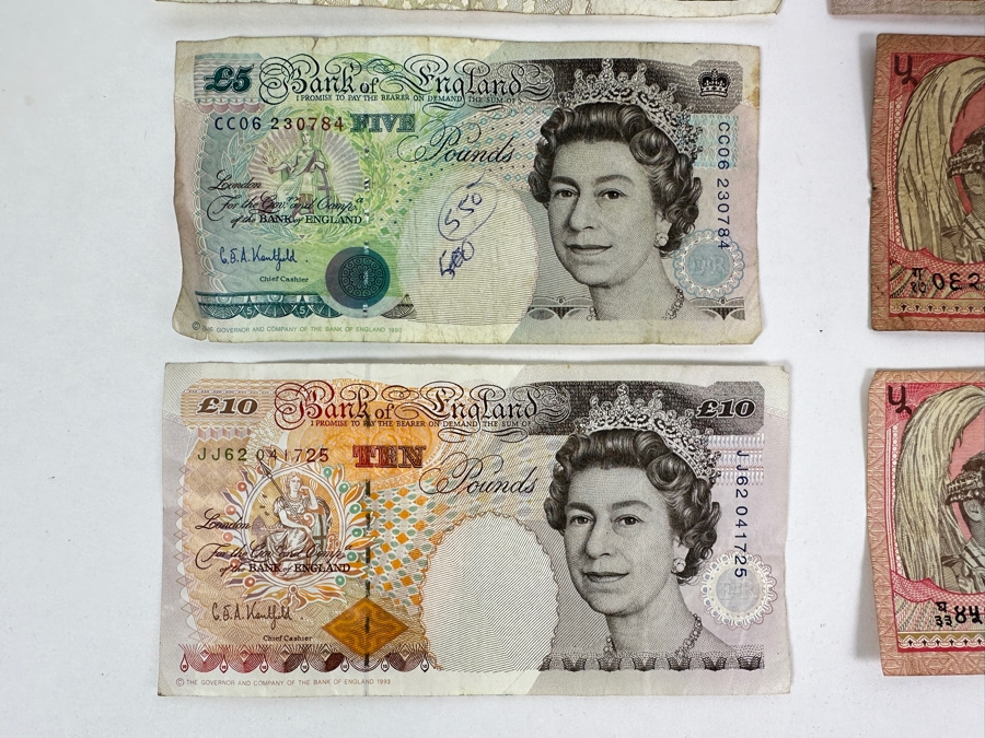 Just Added - Various Foreign Currency Including 20 Scottish Pounds, 10 Scottish Pounds, 10 English Pounds & 5 English Pounds [Photo 2]