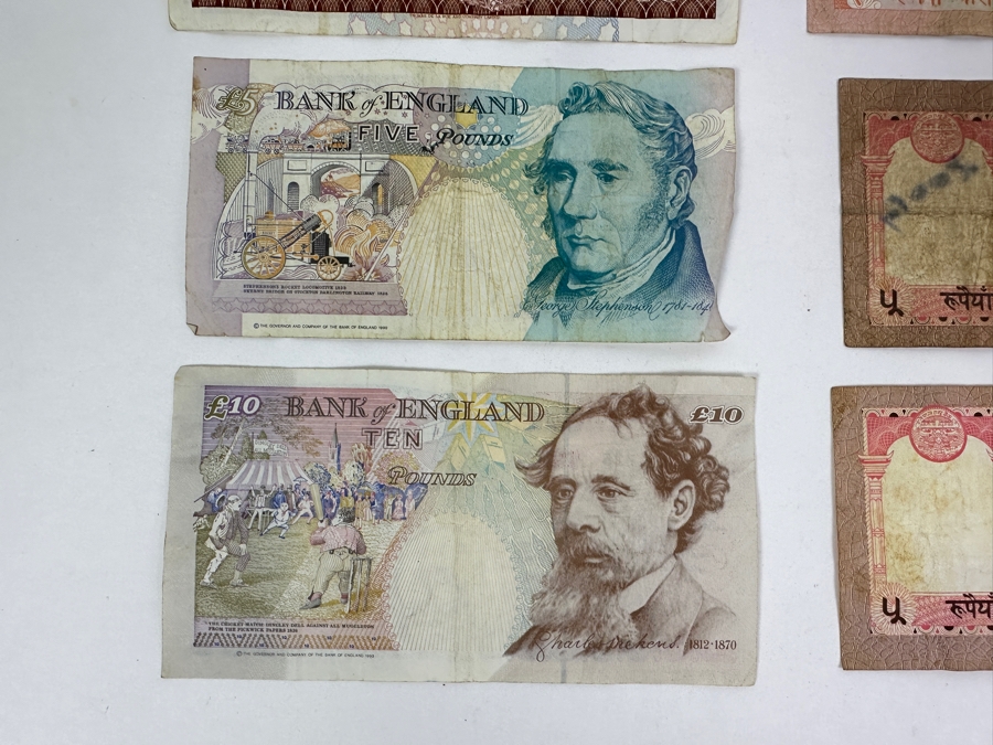 Just Added - Various Foreign Currency Including 20 Scottish Pounds, 10 Scottish Pounds, 10 English Pounds & 5 English Pounds [Photo 13]