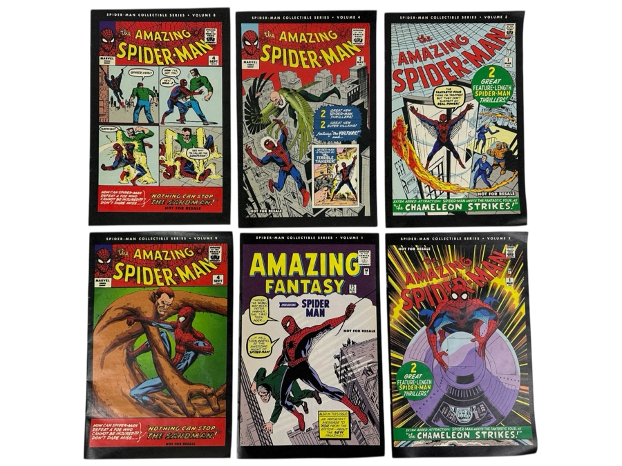 Just Added - (6) The Amazing Spider-Man Comic Book Reprints From The Spider-Man Collectible Series
