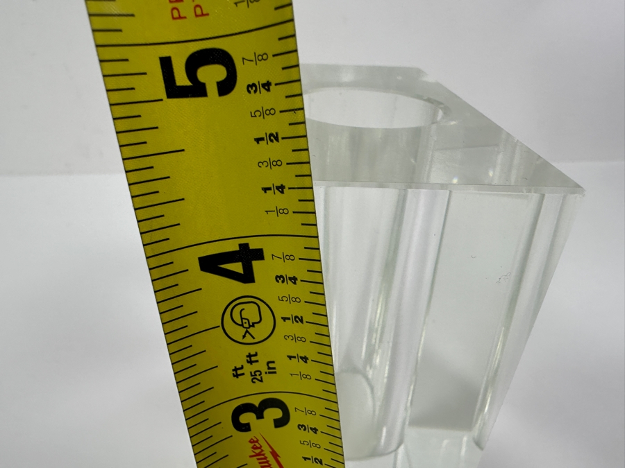 Lucite Block Vase 4W X 2D X 4.25H [Photo 8]
