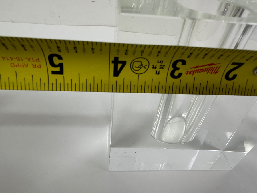 Lucite Block Vase 4W X 2D X 4.25H [Photo 6]