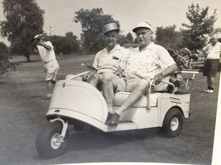 Vintage B&W Golfing Photo [Photo 2]