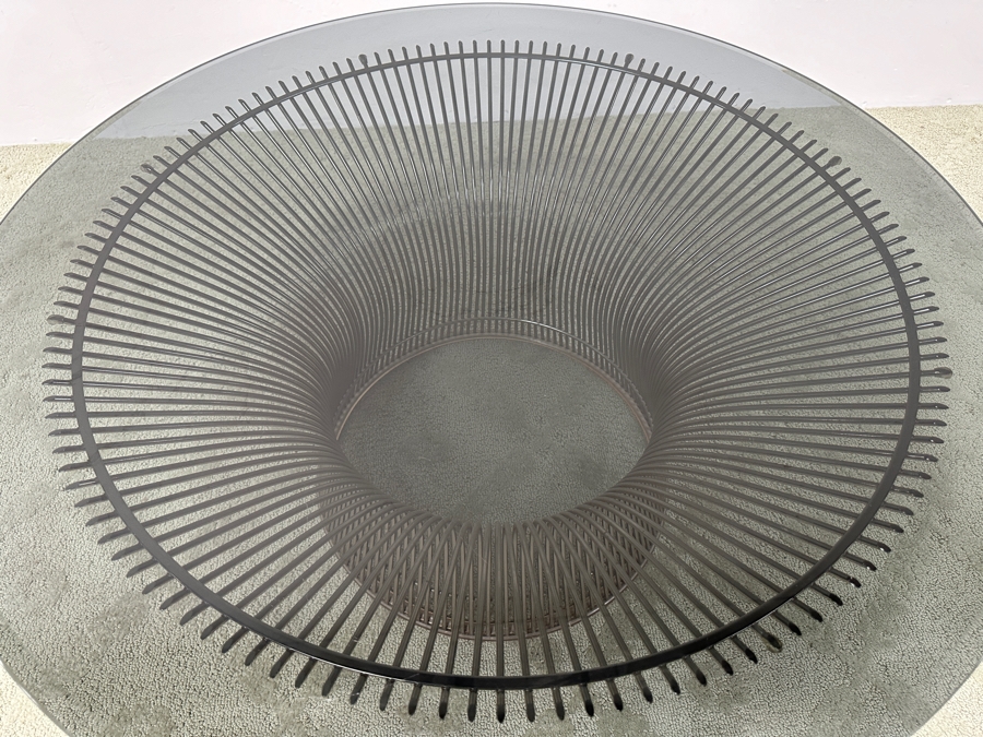 Warren Platner Round Coffee Table With Polished Nickel Finish 36'R X 14.5'H Retails $2,300 [Photo 5]