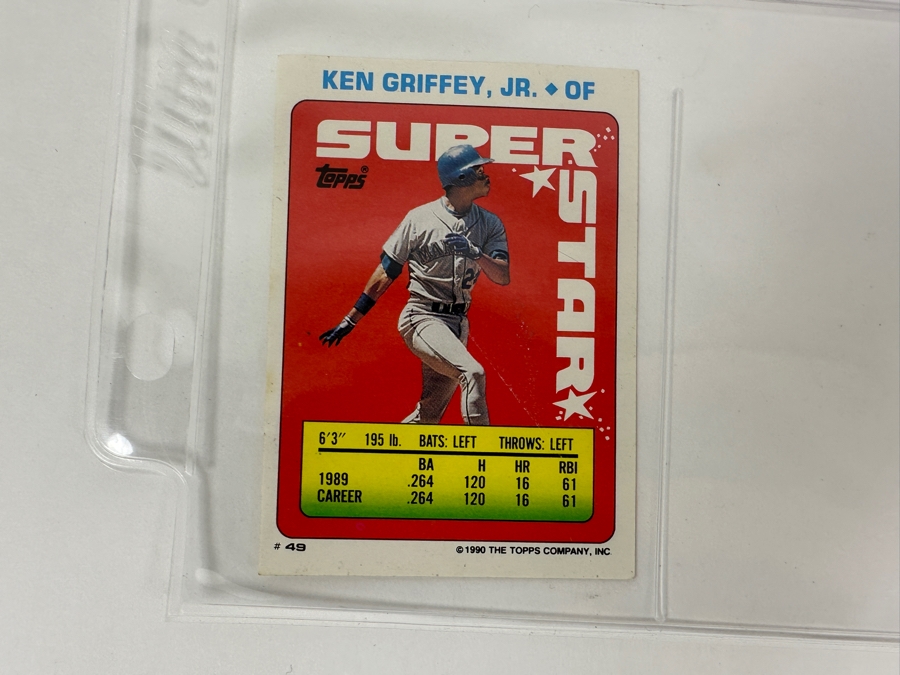 Just Added - Huge Collection Of 242 Ken Griffey, Jr. Seattle Mariners Baseball Cards Including Rookie Cards All Stored In Protective Sleeves Within Binder - See Photos [Photo 12]
