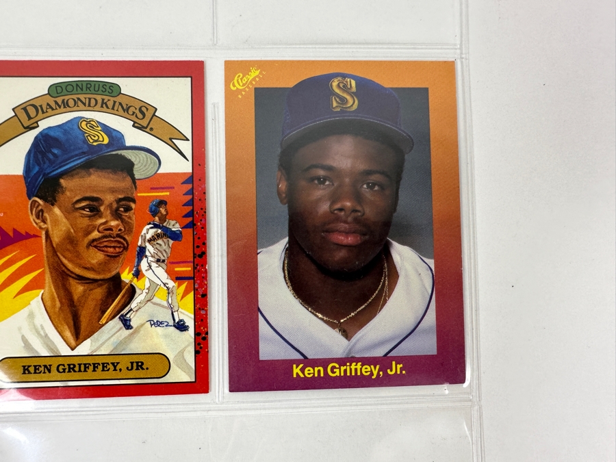 Just Added - Huge Collection Of 242 Ken Griffey, Jr. Seattle Mariners Baseball Cards Including Rookie Cards All Stored In Protective Sleeves Within Binder - See Photos [Photo 43]