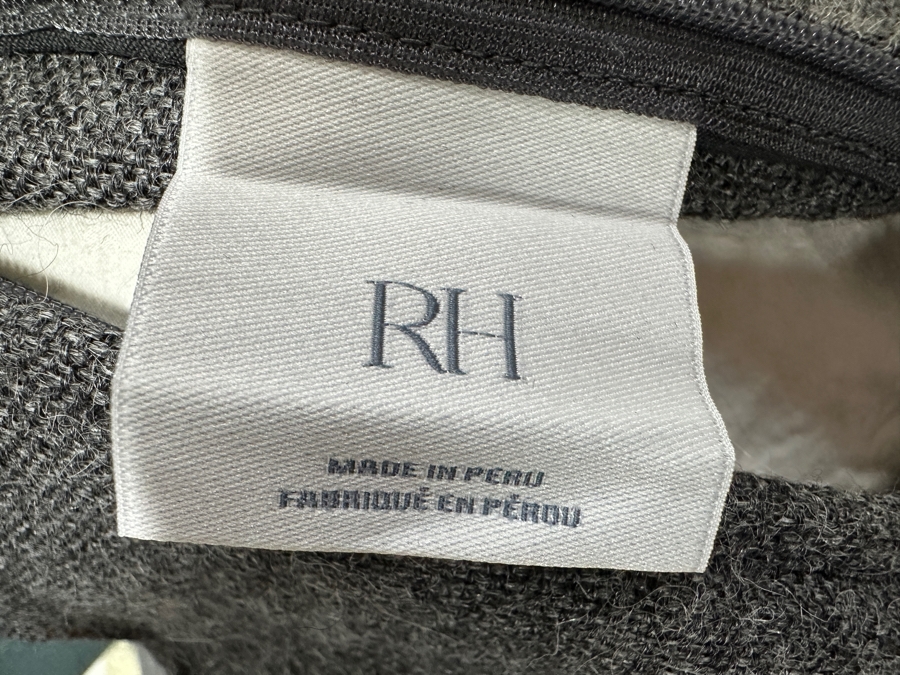 Restoration Hardware 100% Alpaca Full/Queen Duvet with Euro Sham and Throw, Made in Peru [Photo 4]