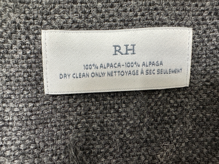 Restoration Hardware 100% Alpaca Full/Queen Duvet with Euro Sham and Throw, Made in Peru [Photo 2]