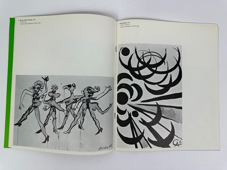 Just Added - Limited Edition Vintage 1970 The Art Of Alexander Calder - Calder Gouches Published By The Long Beach Museum Of Art [Photo 9]