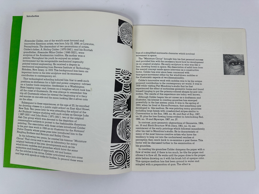 Just Added - Limited Edition Vintage 1970 The Art Of Alexander Calder - Calder Gouches Published By The Long Beach Museum Of Art [Photo 5]