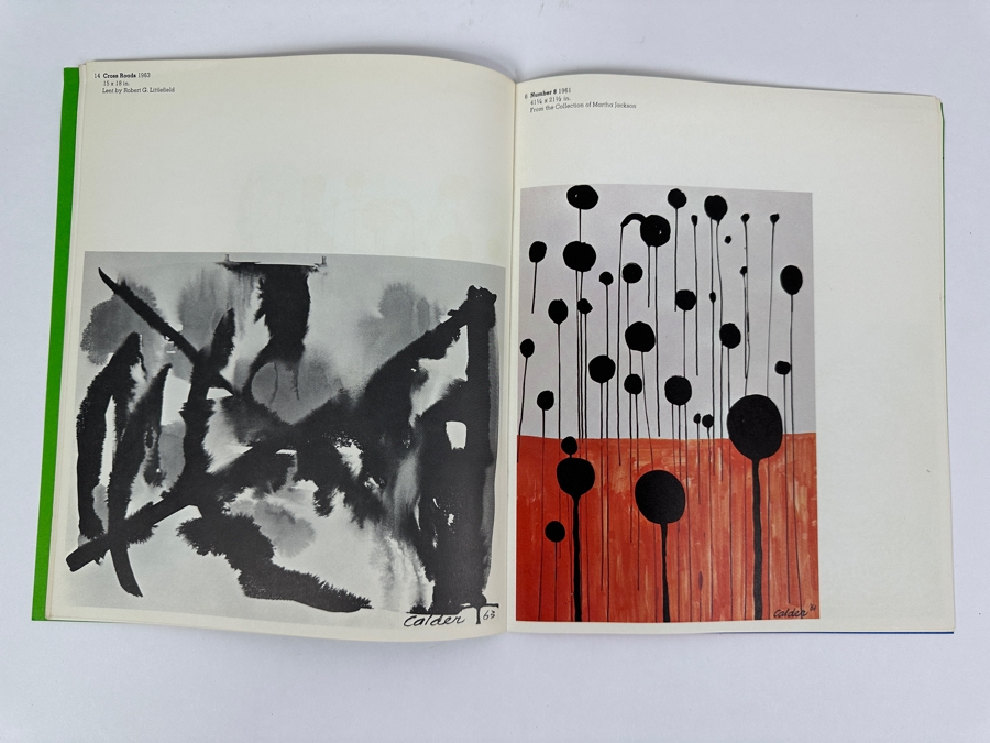 Just Added - Limited Edition Vintage 1970 The Art Of Alexander Calder - Calder Gouches Published By The Long Beach Museum Of Art [Photo 10]