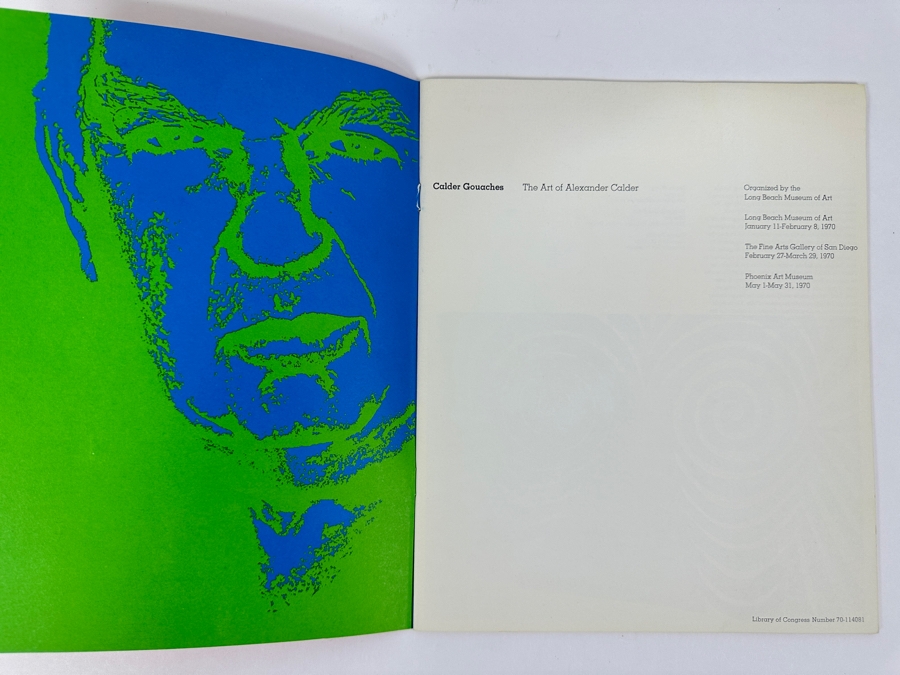 Just Added - Limited Edition Vintage 1970 The Art Of Alexander Calder - Calder Gouches Published By The Long Beach Museum Of Art [Photo 3]