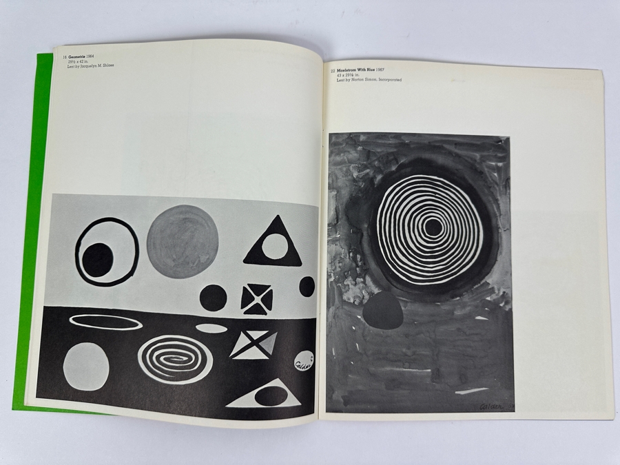 Just Added - Limited Edition Vintage 1970 The Art Of Alexander Calder - Calder Gouches Published By The Long Beach Museum Of Art [Photo 7]