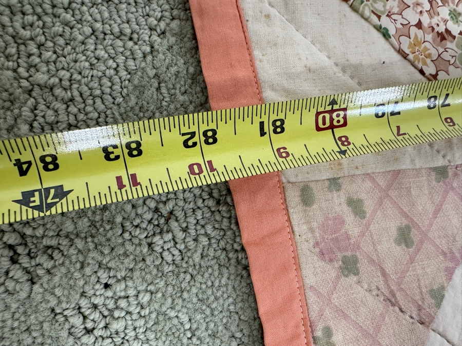 1930's Signed Quilt 73 x 82 [Photo 23]