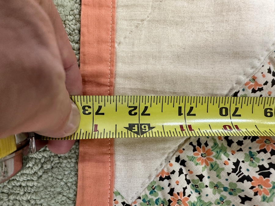 1930's Signed Quilt 73 x 82 [Photo 22]