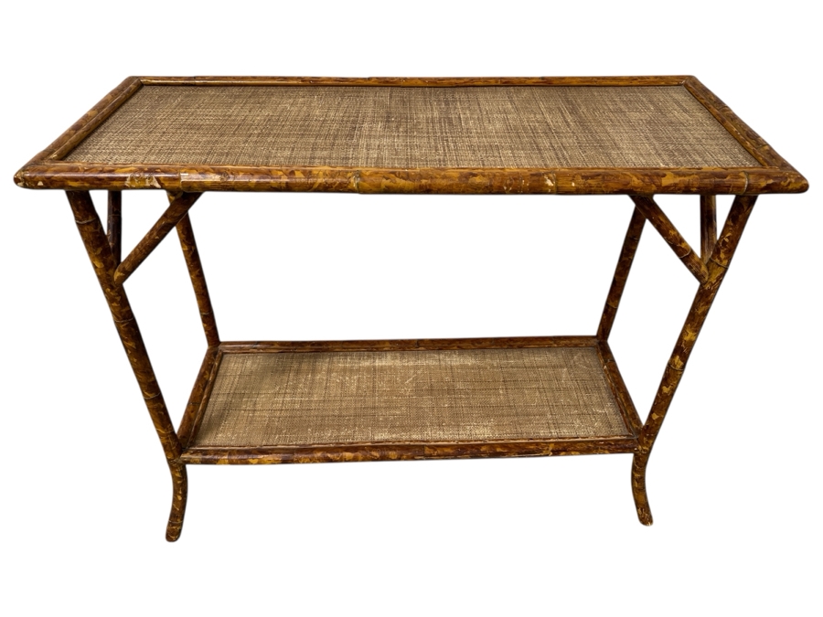Vintage Bamboo Console Table 36W X 14'D x 30H [Photo 1]