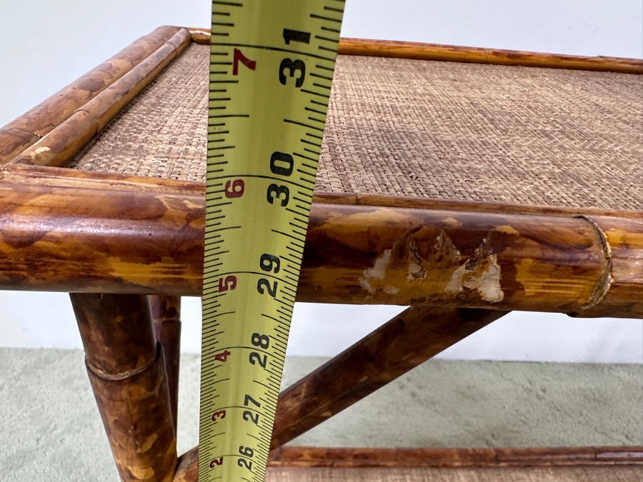 Vintage Bamboo Console Table 36W X 14'D x 30H [Photo 7]