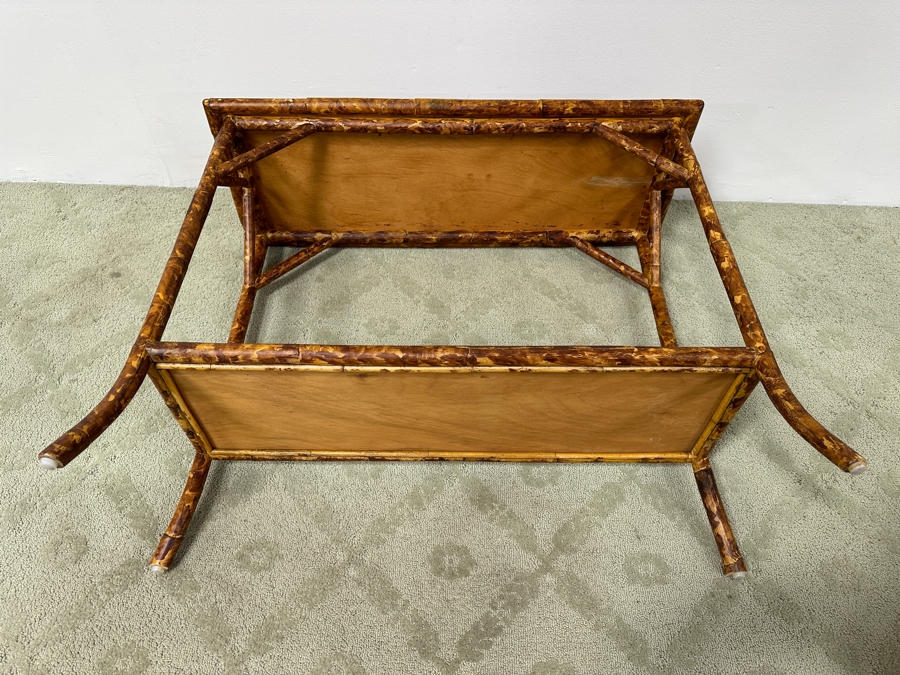 Vintage Bamboo Console Table 36W X 14'D x 30H [Photo 4]